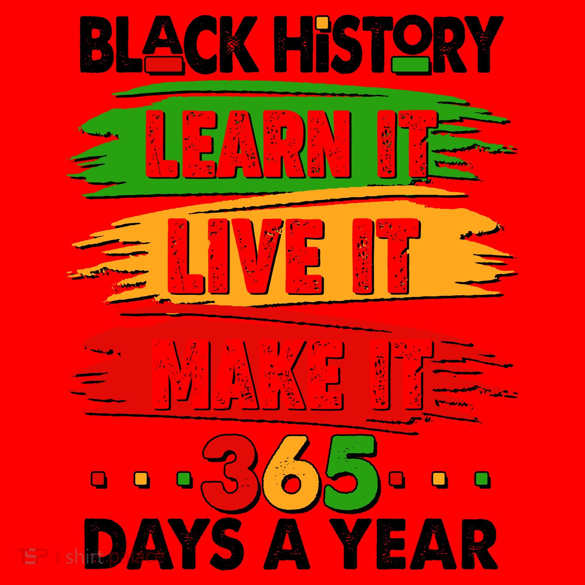Black History Learn Live Make It 365 Days A Year Santa Hat
