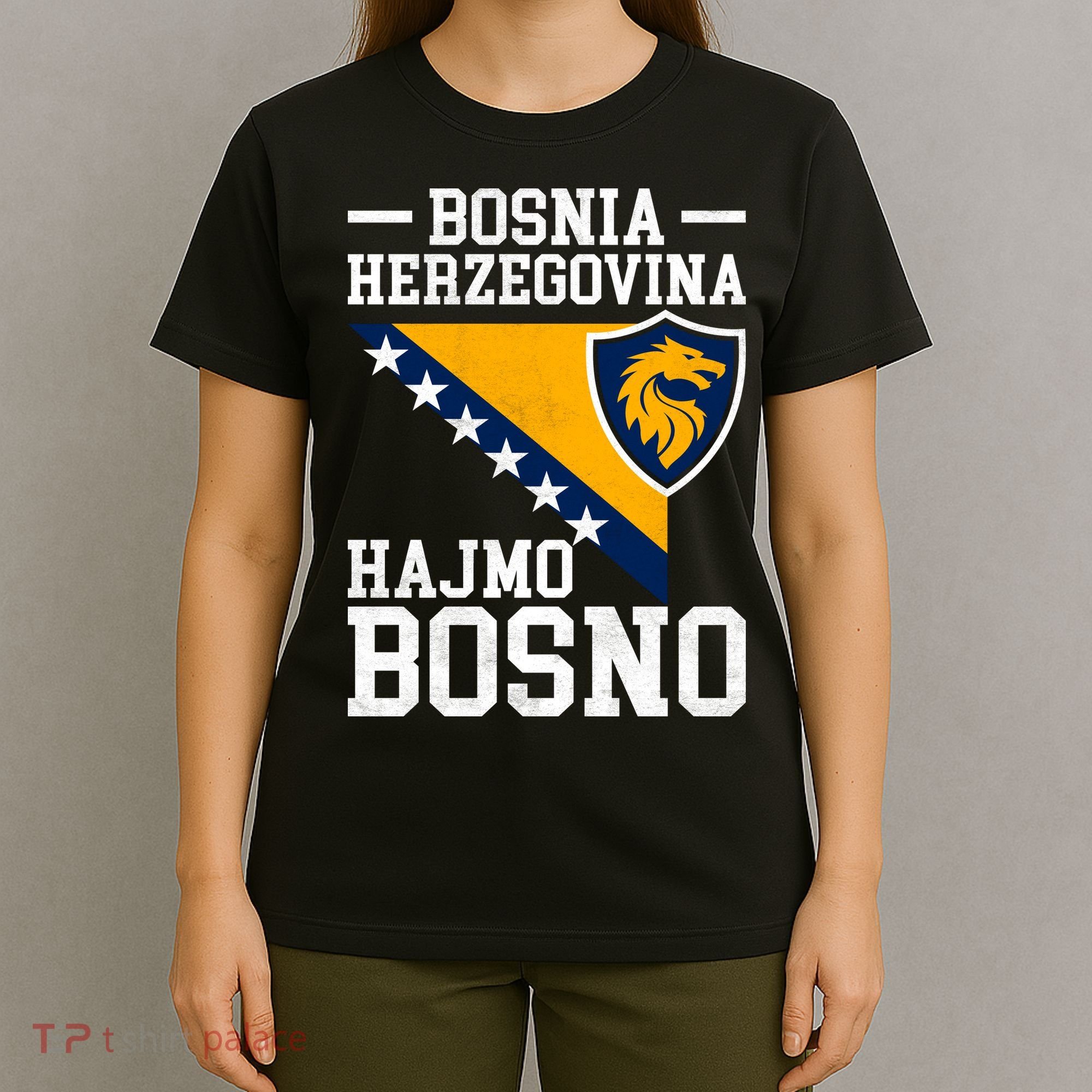 Bosnia Herzegovina Lion For Soccer Fans T-Shirt