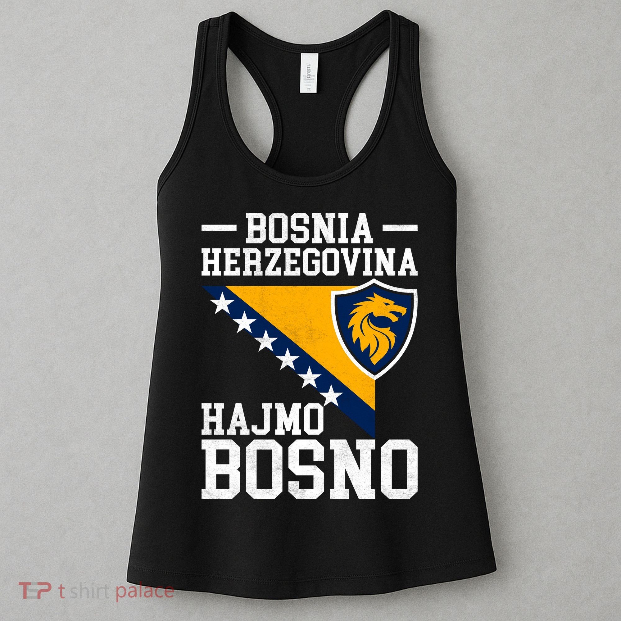 Bosnia Herzegovina Lion For Soccer Fans Women's Tank Top