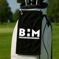 BHM Black History Month Dig Deeper Look Closer Think Bigger Golf Towel thumb 2