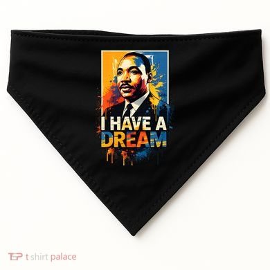 Black History Month Martin Have Dream Luther King USA-Made Doggie Bandana