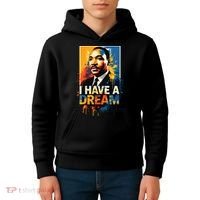 Black History Month Martin Have Dream Luther King Kids Hoodie thumb 4