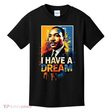 Black History Month Martin Have Dream Luther King Kids T-Shirt