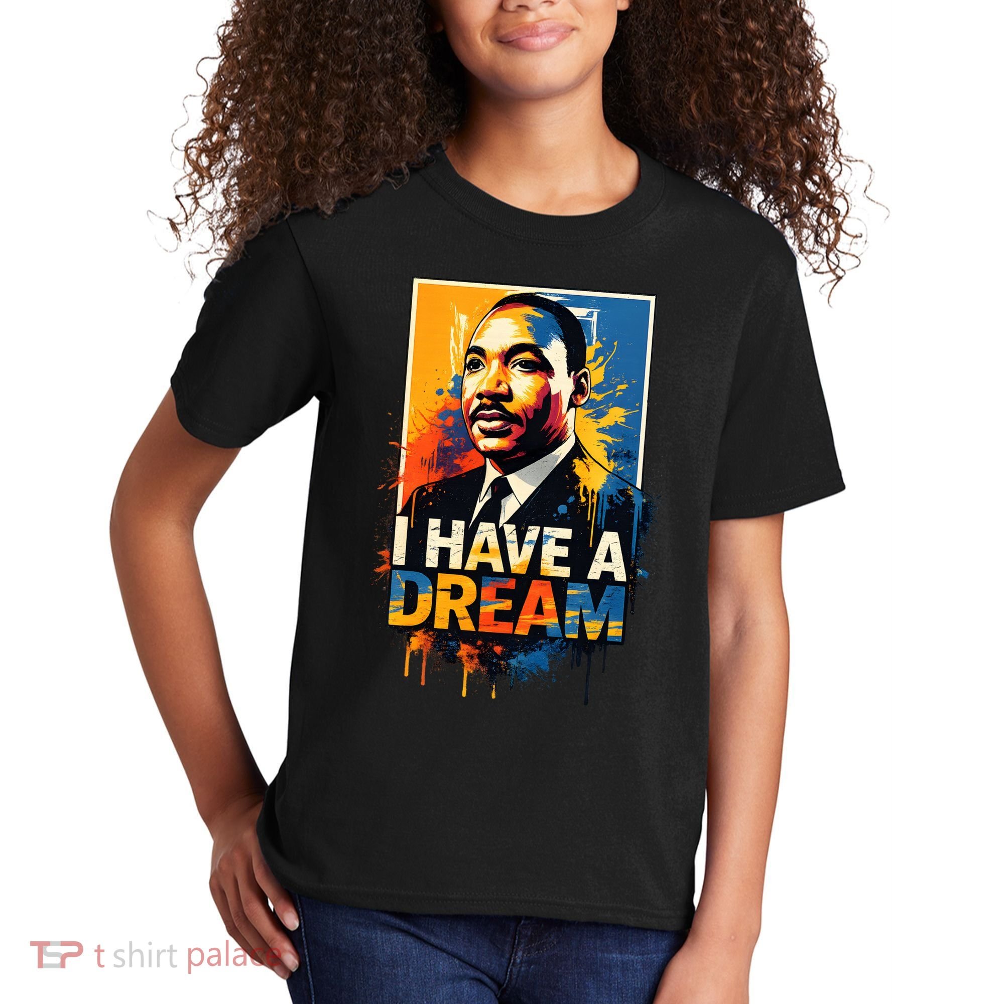 Black History Month Martin Have Dream Luther King Kids T-Shirt