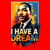 Black History Month Martin Have Dream Luther King Santa Hat thumb 1