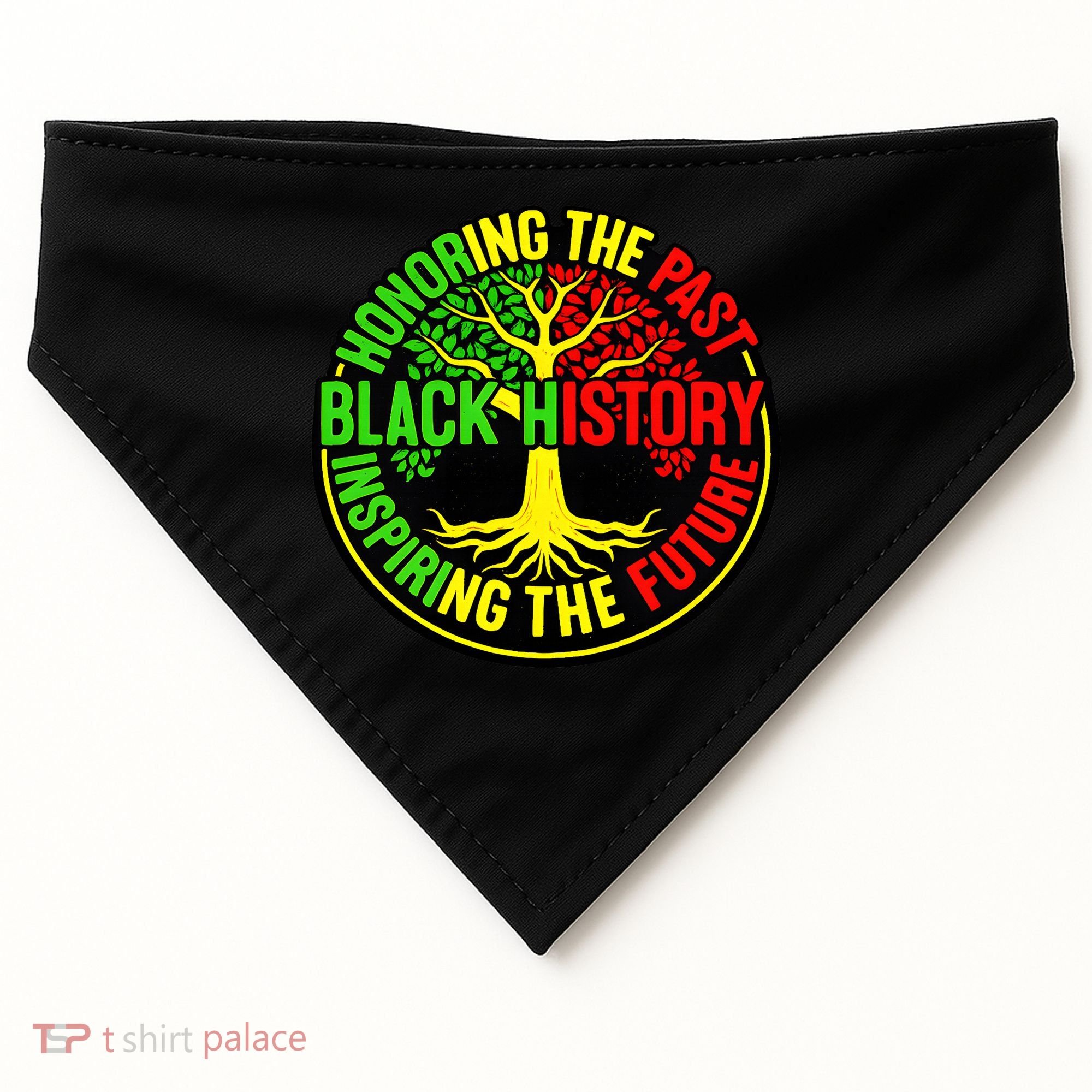 Black History Month African Amarican Culture Pride USA-Made Doggie Bandana