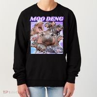 Baby Hippo Moo Deng Women's Sweatshirt thumb 0