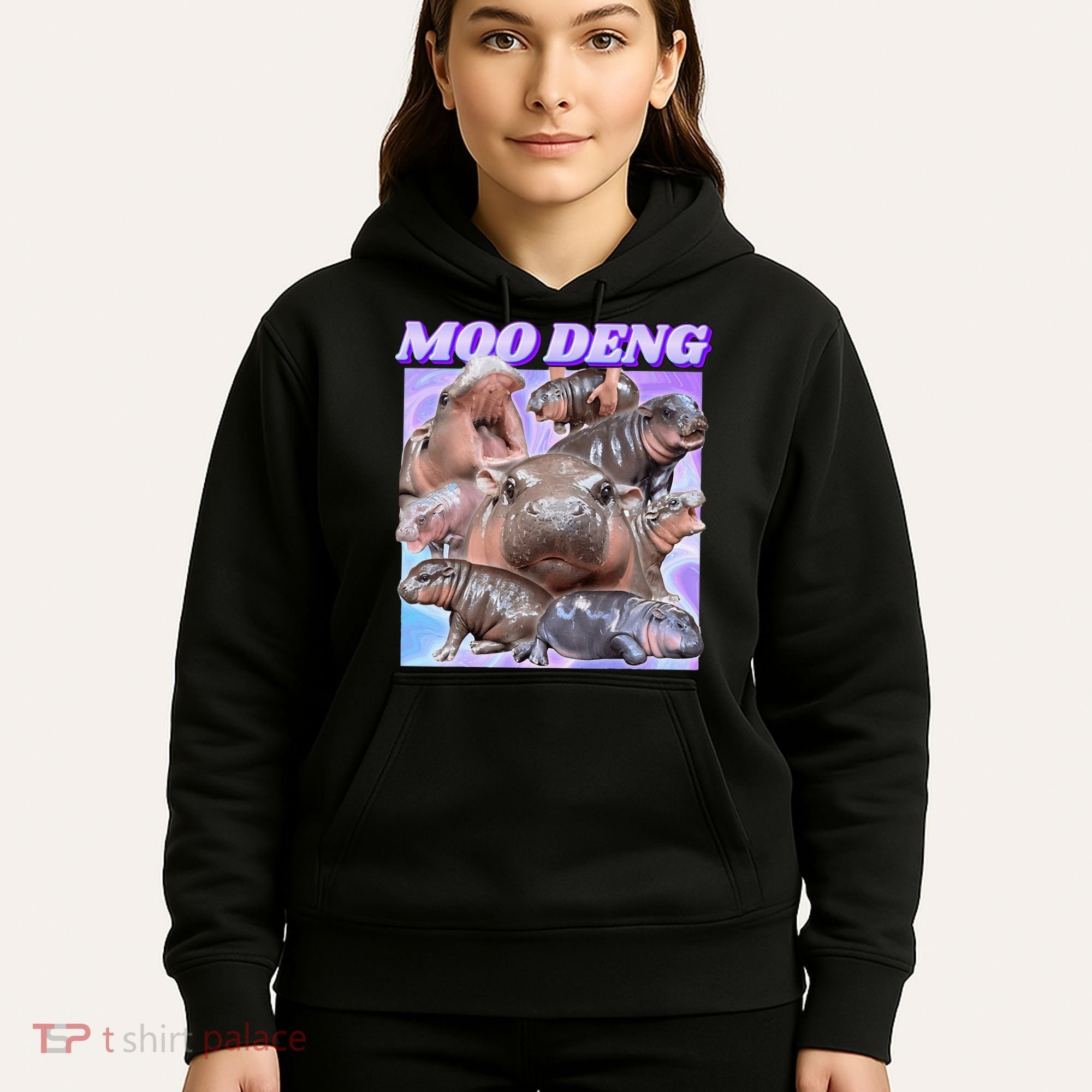 Baby Hippo Moo Deng Hoodie