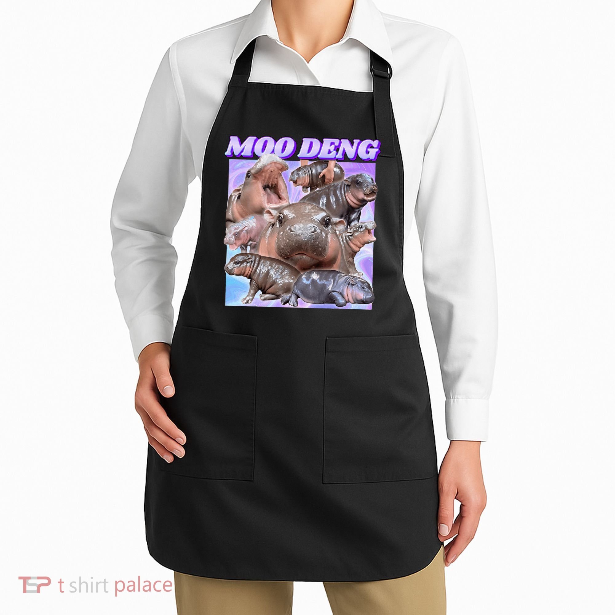 Baby Hippo Moo Deng Apron