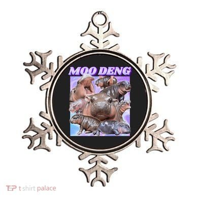 Baby Hippo Moo Deng Ornament