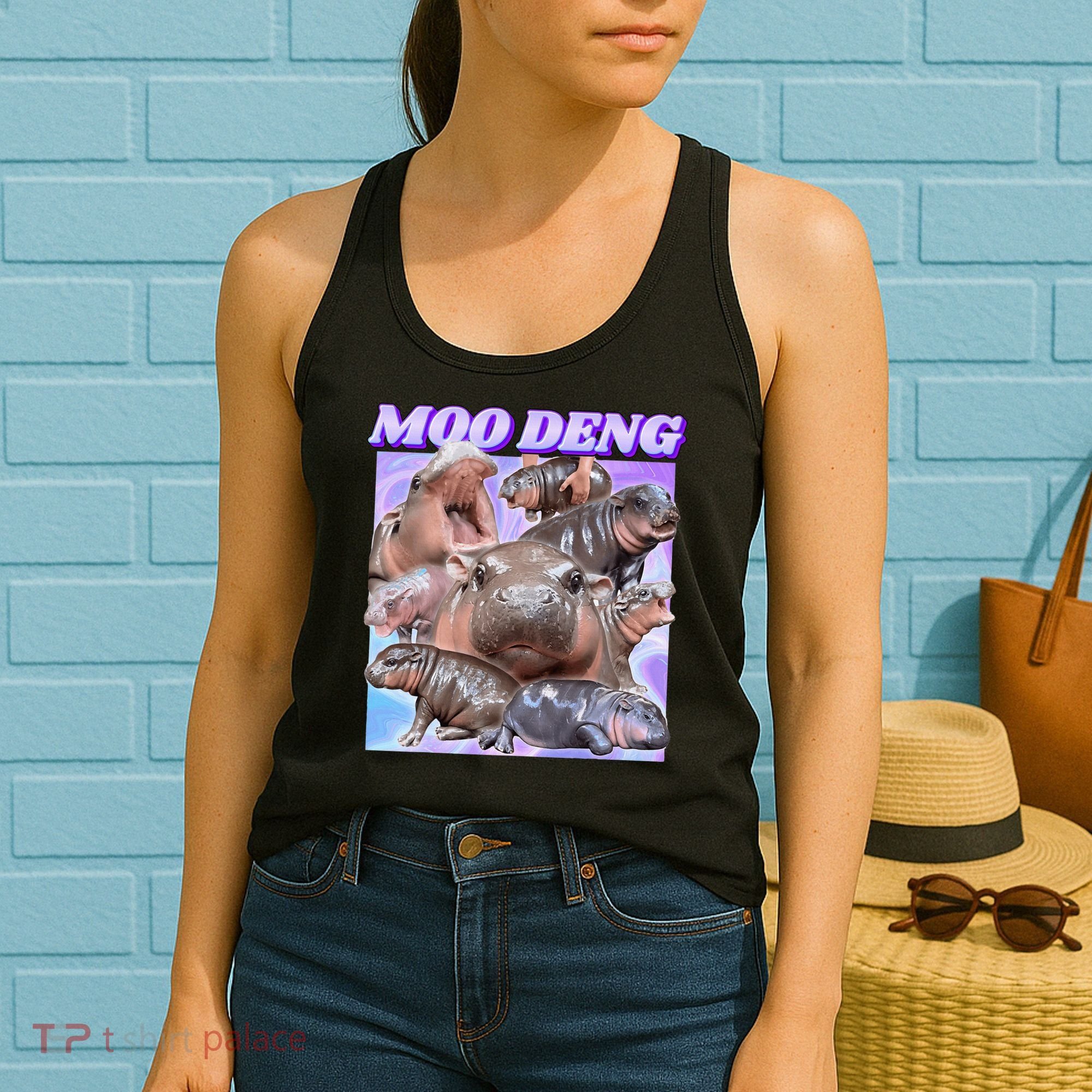 Baby Hippo Moo Deng Women's Tank Top