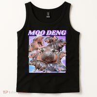 Baby Hippo Moo Deng Tank Top thumb 2
