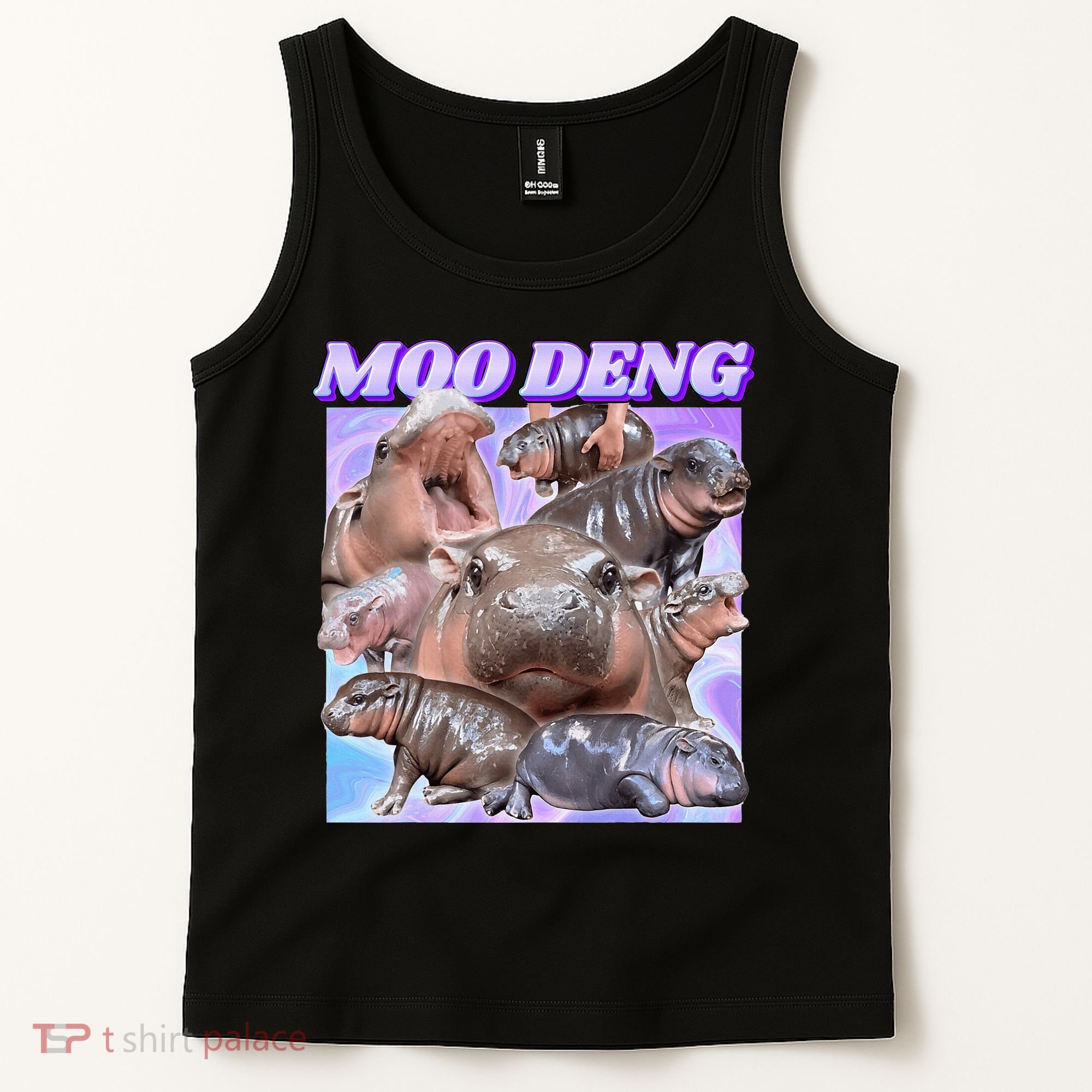 Baby Hippo Moo Deng Tank Top