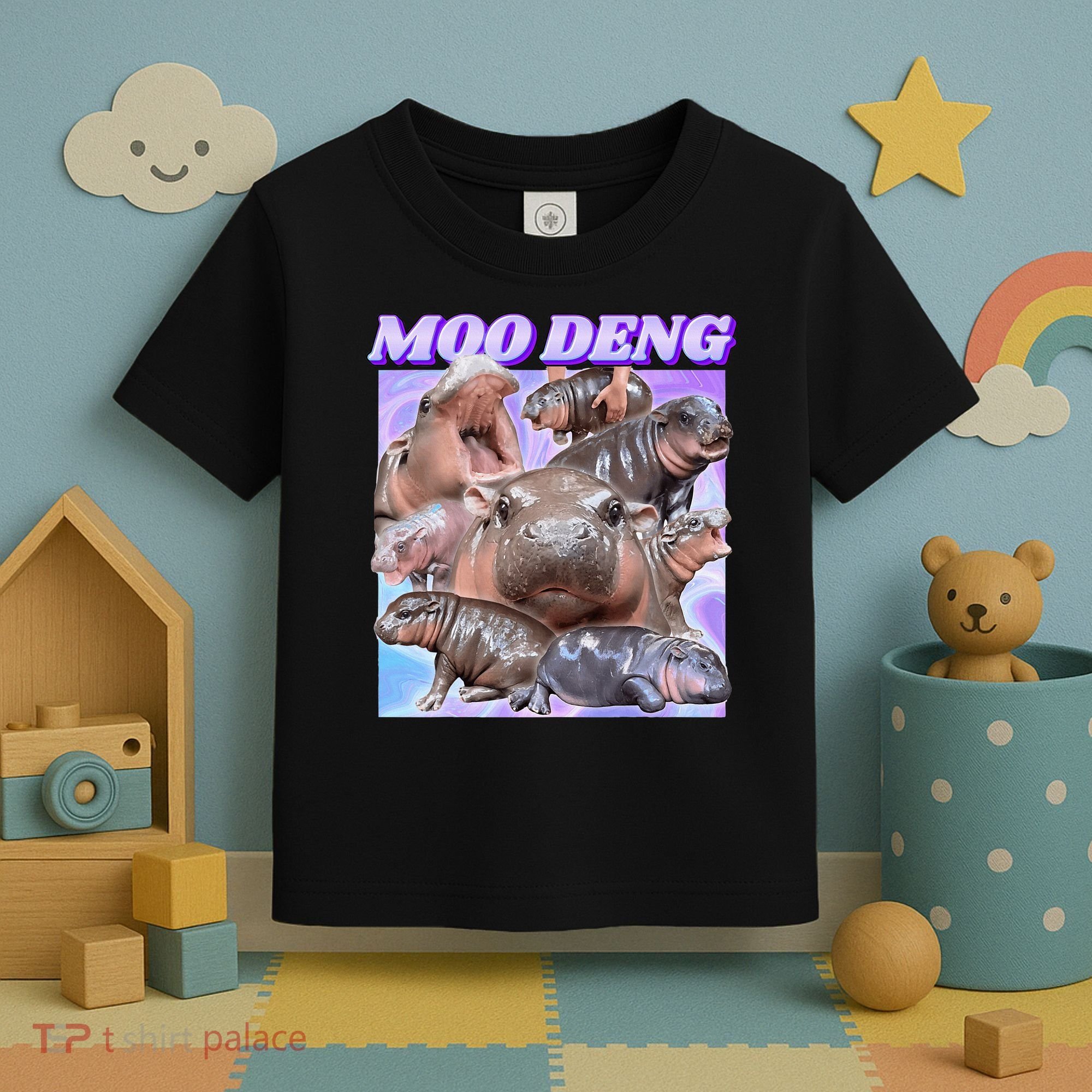 Baby Hippo Moo Deng Toddler T-Shirt