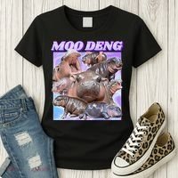 Baby Hippo Moo Deng Women's T-Shirt thumb 3