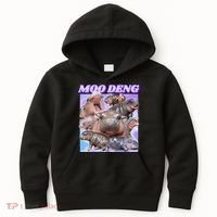 Baby Hippo Moo Deng Kids Hoodie thumb 0