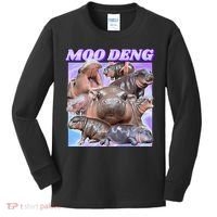 Baby Hippo Moo Deng Kids Long Sleeve Shirt thumb 0