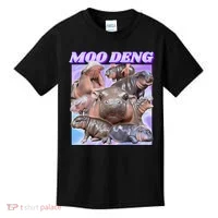 Baby Hippo Moo Deng Kids T-Shirt thumb 0