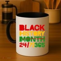 Black History Month 24 7 365 Coffee Mug thumb 4
