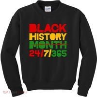 Black History Month 24 7 365 Kids Sweatshirt thumb 0