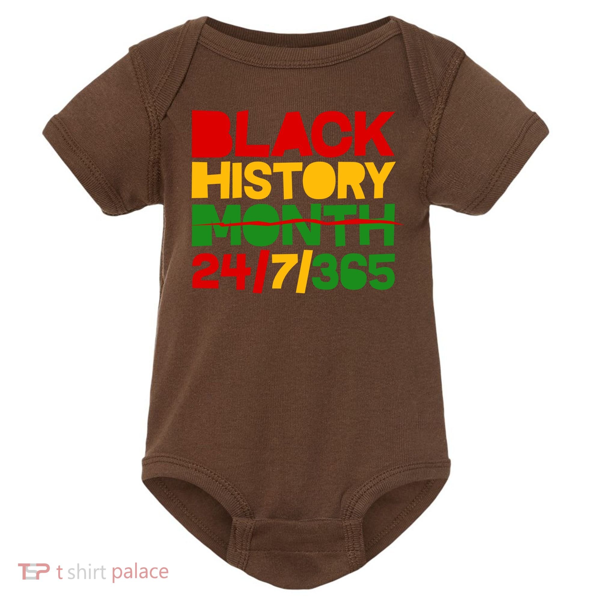Black History Month 24 7 365 Baby Bodysuit