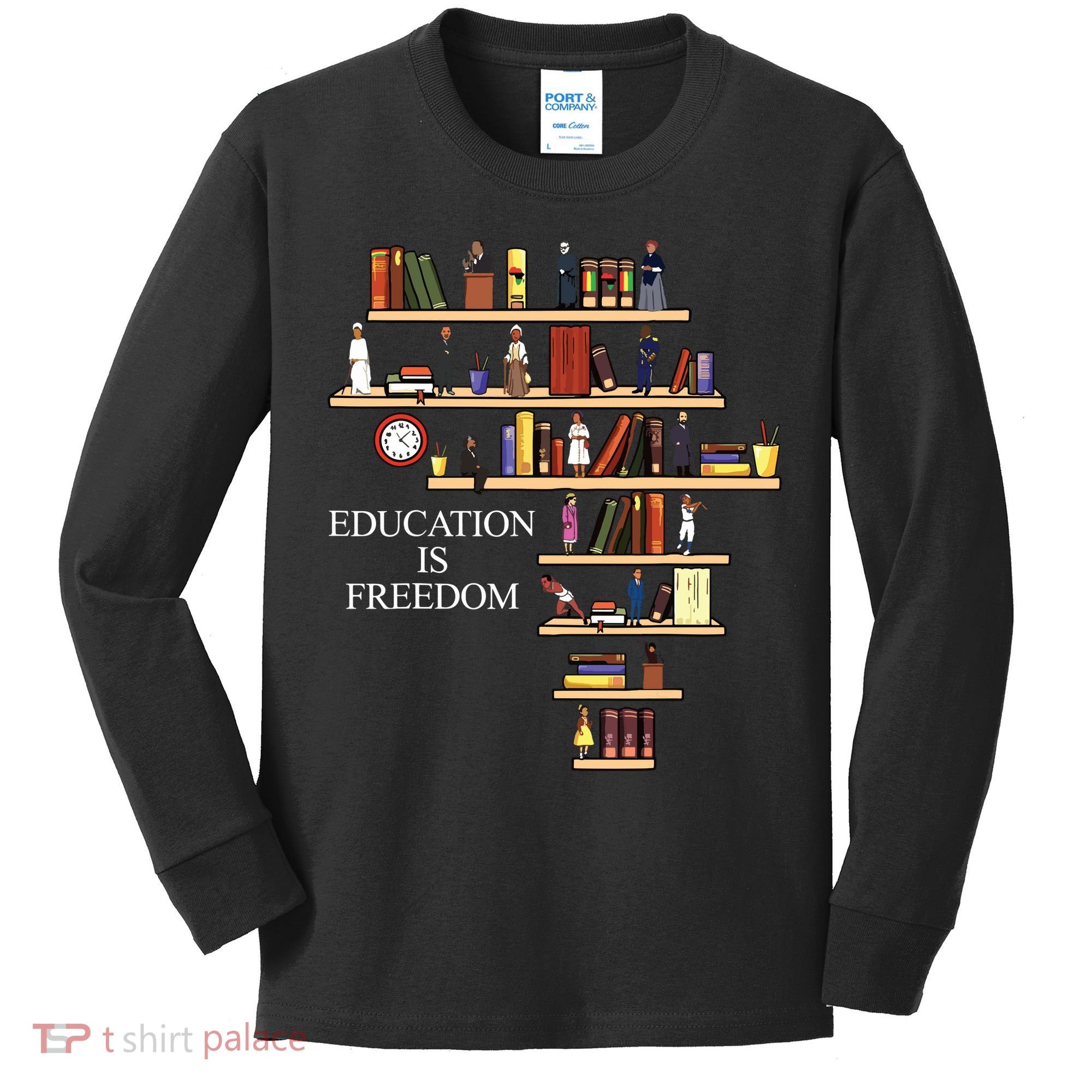 Black History Month Black Leaders African American Pride Kids Long Sleeve Shirt