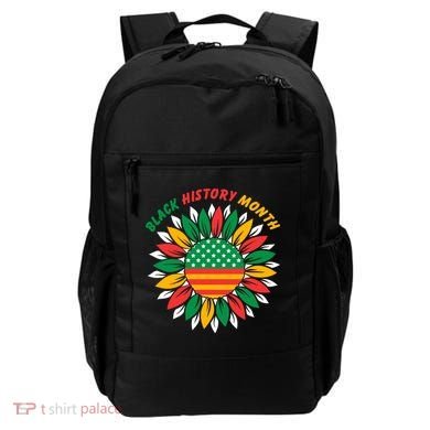 Black History Month Sunflower Flag Backpack