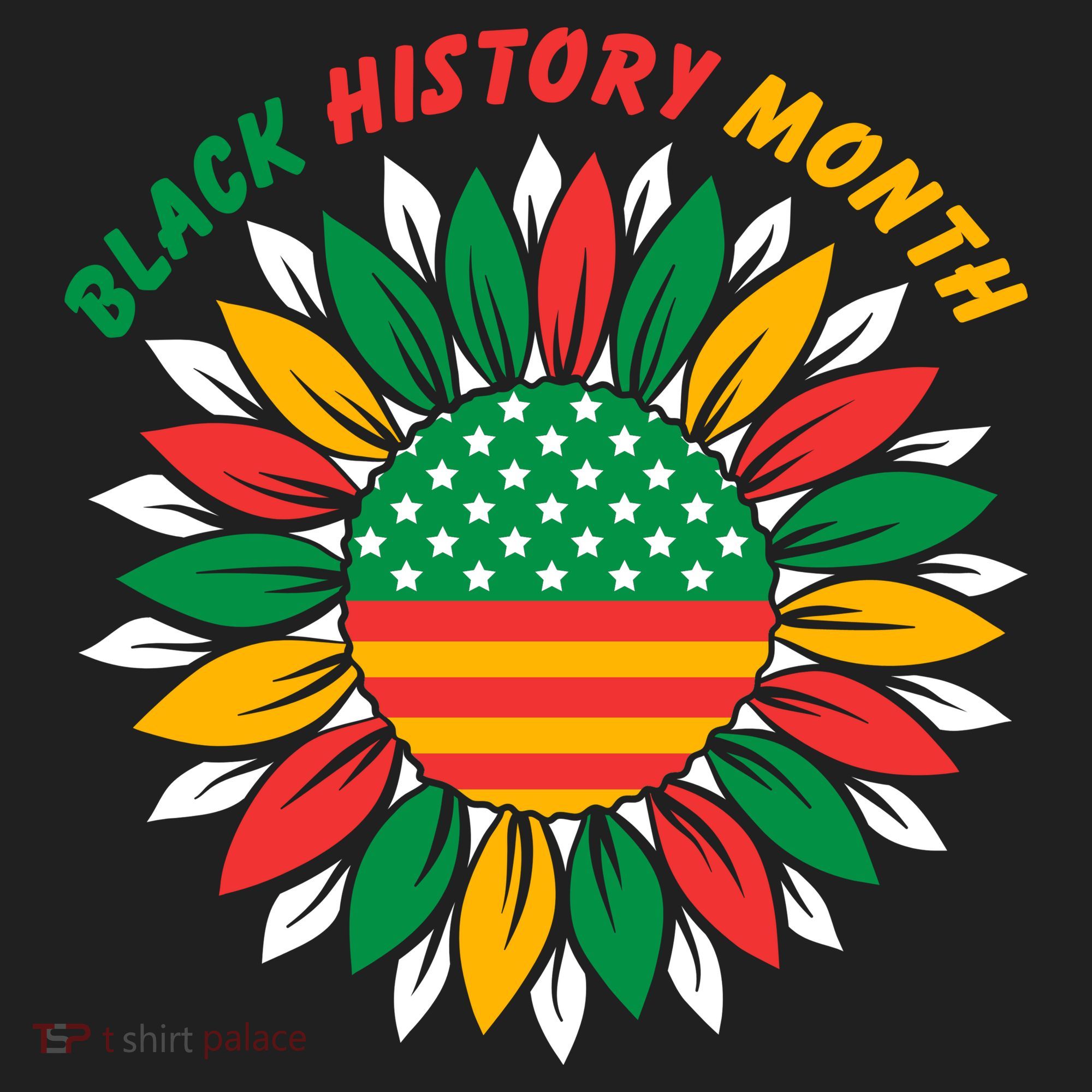 Black History Month Sunflower Flag Tumbler
