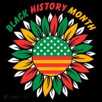 Black History Month Sunflower Flag Ornament thumb 1