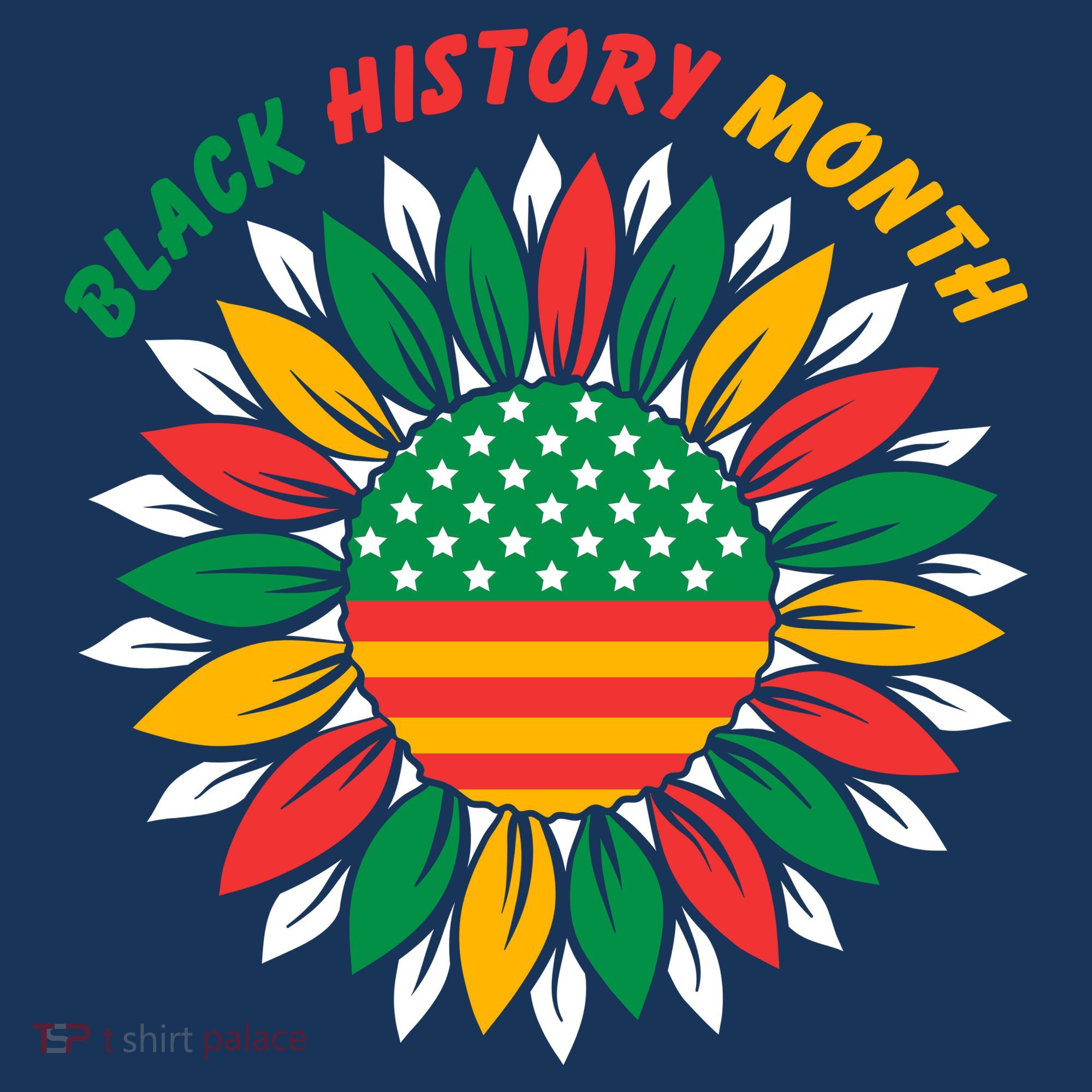 Black History Month Sunflower Flag Women's Sweatshirt