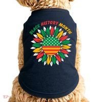 Black History Month Sunflower Flag Doggie Tank thumb 0