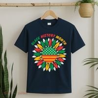 Black History Month Sunflower Flag T-Shirt thumb 2