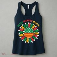 Black History Month Sunflower Flag Women's Tank Top thumb 3