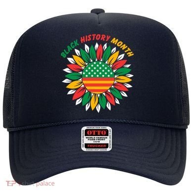 Black History Month Sunflower Flag Hat