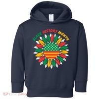 Black History Month Sunflower Flag Toddler Hoodie thumb 0