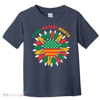 Black History Month Sunflower Flag Toddler T-Shirt