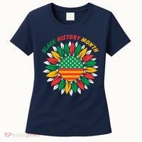Black History Month Sunflower Flag Women's T-Shirt thumb 0