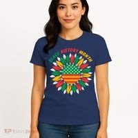 Black History Month Sunflower Flag Women's T-Shirt thumb 4