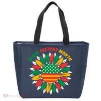 Black History Month Sunflower Flag Tote Bag thumb 0