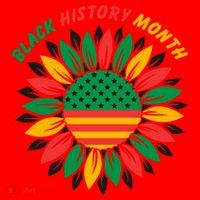 Black History Month Sunflower Flag Santa Hat thumb 1
