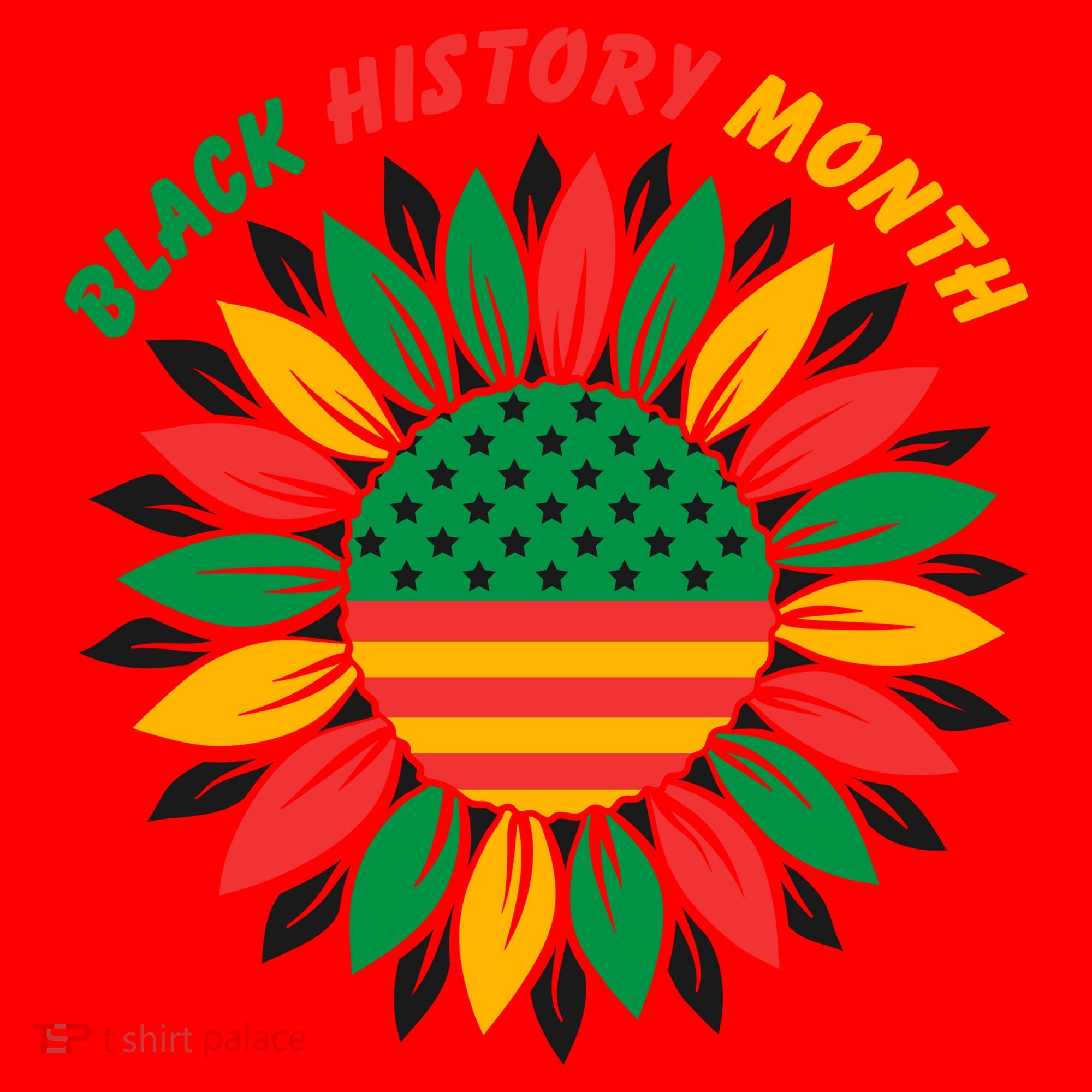 Black History Month Sunflower Flag Santa Hat