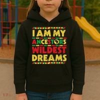 Black History Month Tee , Ancestors Wildest Dreams Kids Hoodie thumb 3