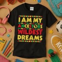 Black History Month Tee , Ancestors Wildest Dreams Kids T-Shirt thumb 3