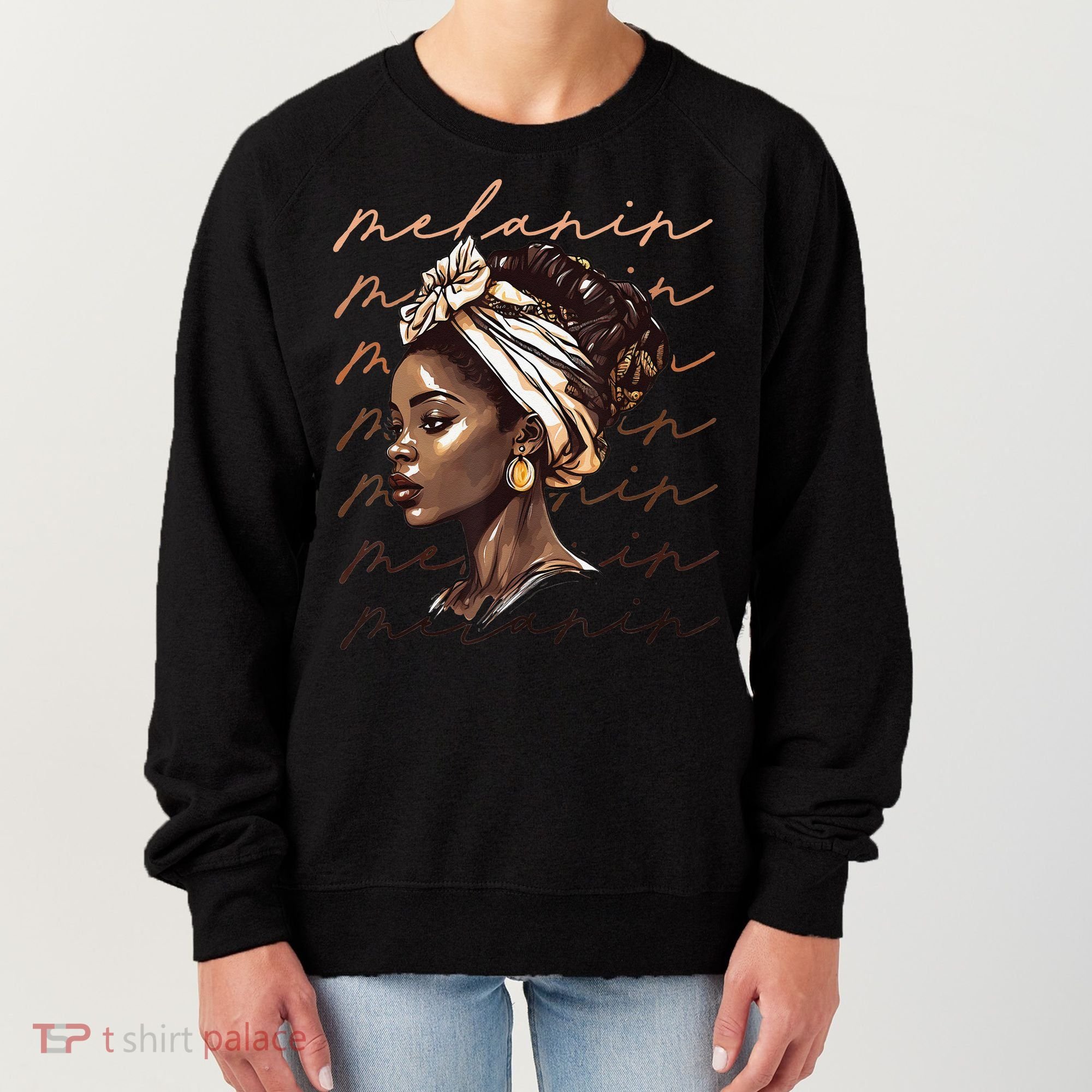 Black History Month African American Black Melanin Queen Women's Sweatshirt