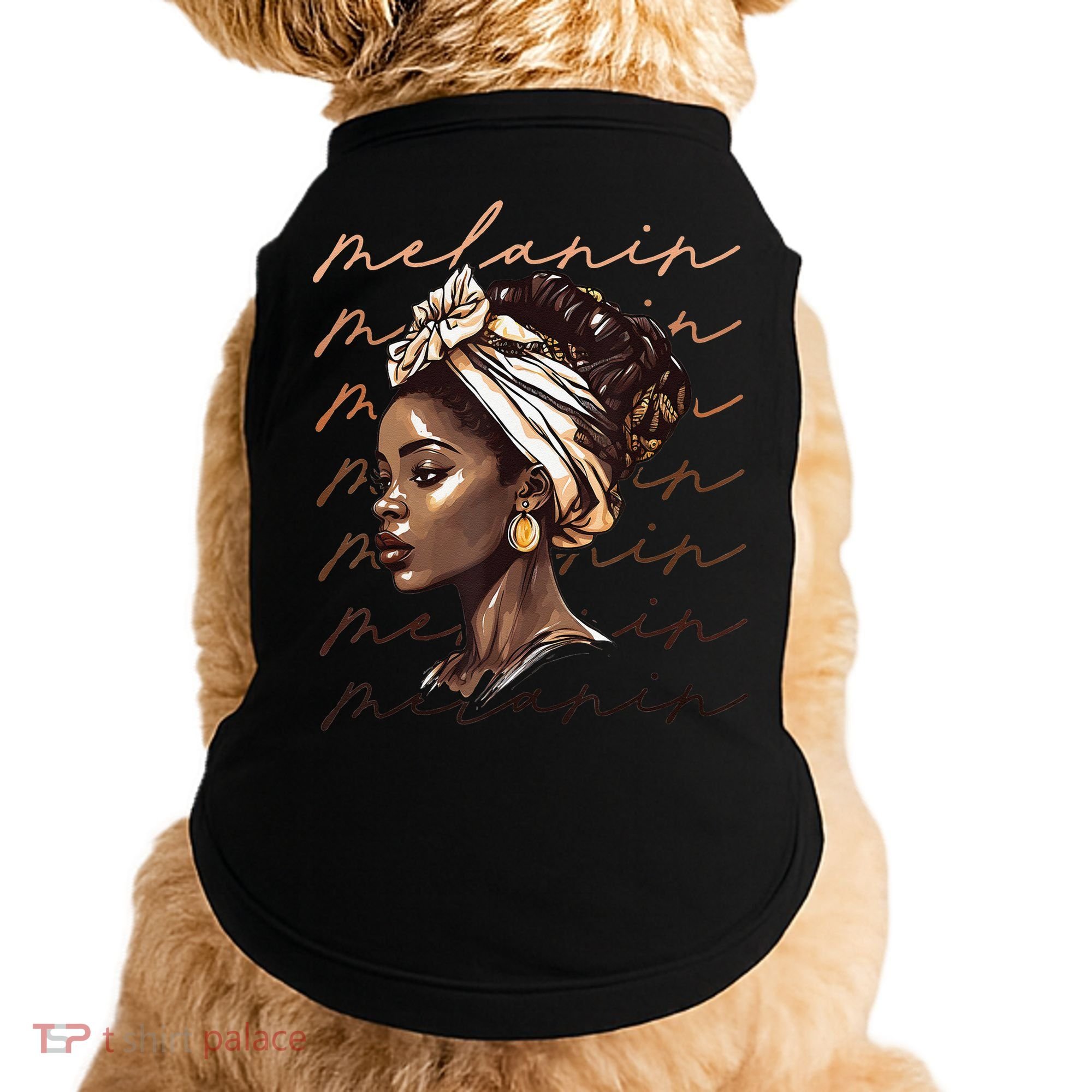Black History Month African American Black Melanin Queen Doggie Tank