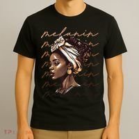 Black History Month African American Black Melanin Queen T-Shirt thumb 3
