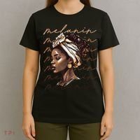 Black History Month African American Black Melanin Queen T-Shirt thumb 4