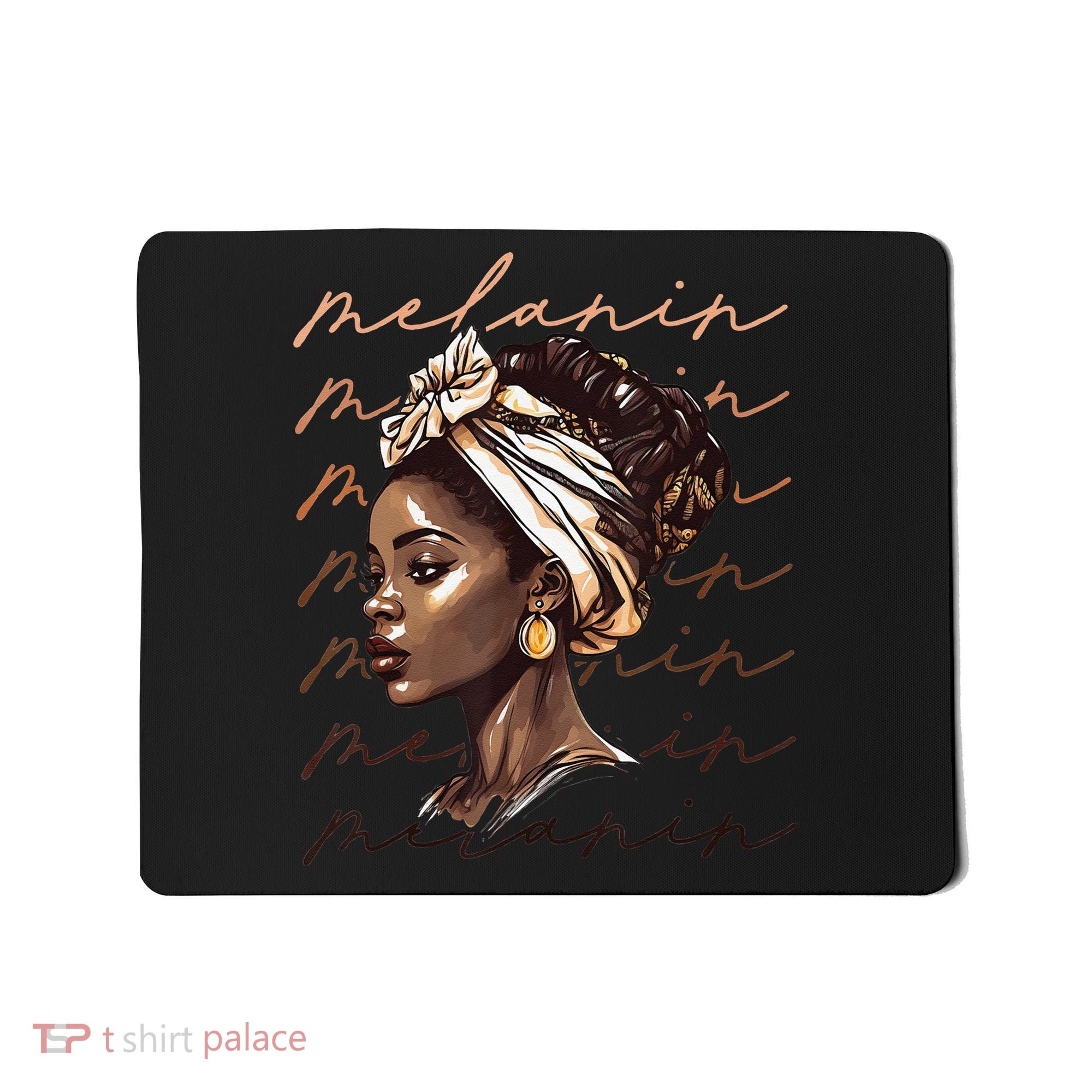 Black History Month African American Black Melanin Queen Mousepad