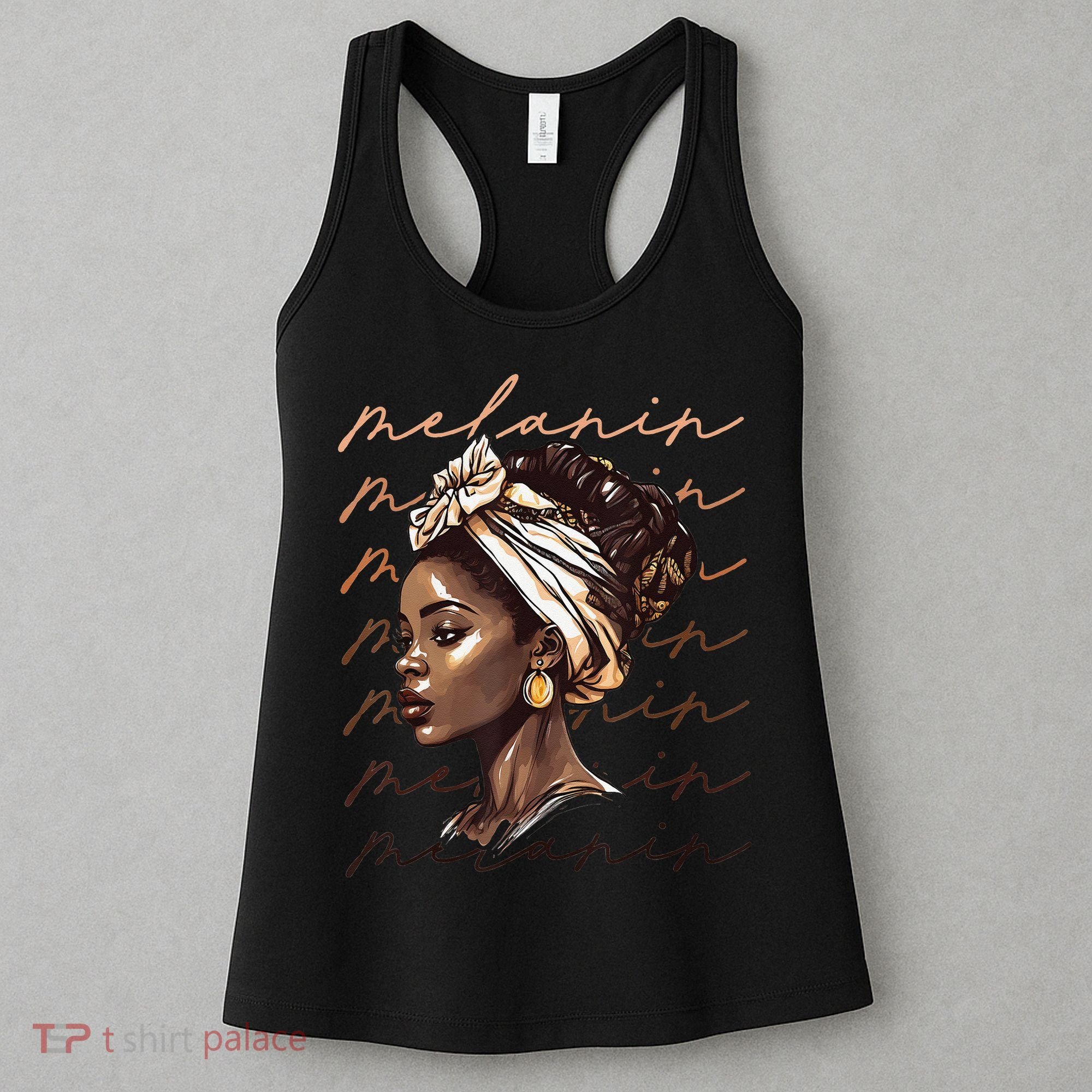 Black History Month African American Black Melanin Queen Women's Tank Top