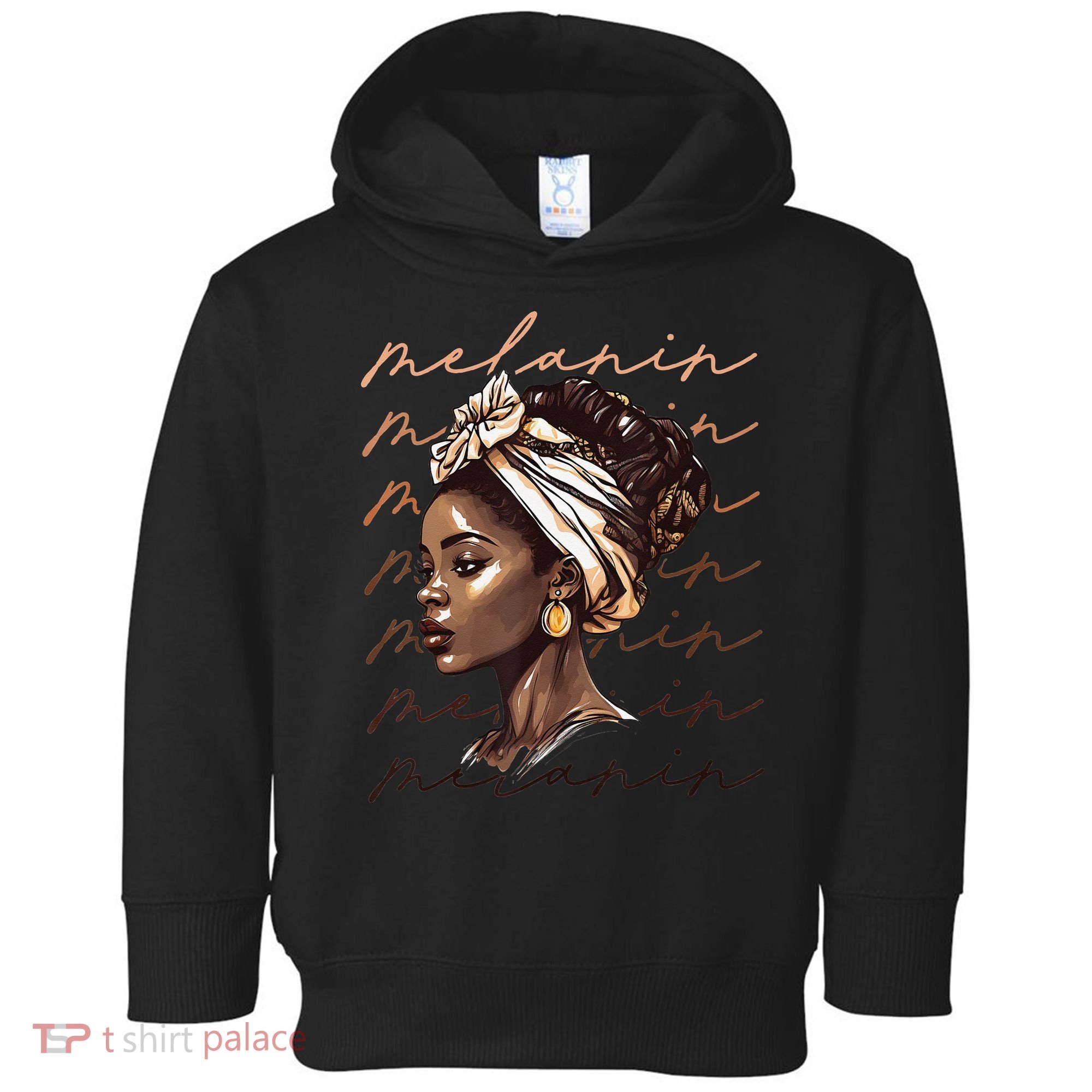 Black History Month African American Black Melanin Queen Toddler Hoodie
